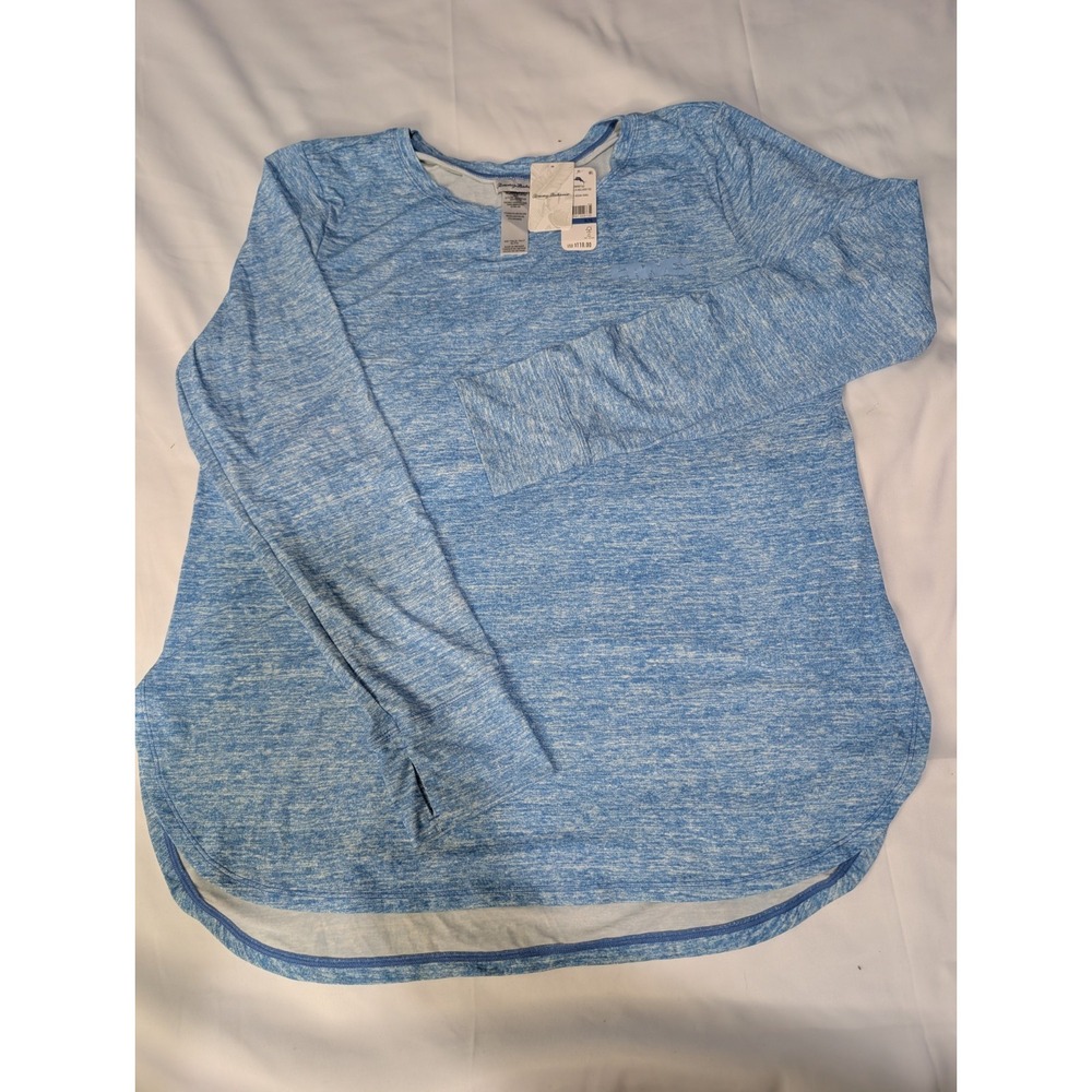 Tommy Bahama Women's Active Long Sleeve Relaxed Tee XL Ocean Jewel UPF 50 NWT